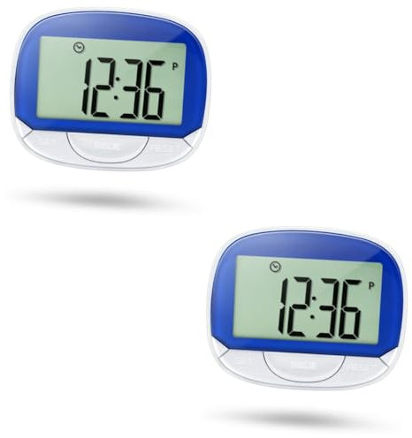 Sosoport 2ensembles Podomètre Portable Écran Large Compteur De Pratique avec Clip pour Activités Sportives Et Marche