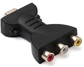 Hominas Adattatore Convertitore HDMI a RCA, Convertitore Video Connettore 1080P Di Componenti HDMI a RGB Converter Portatile per Vecchi TV, TV HD, DVD