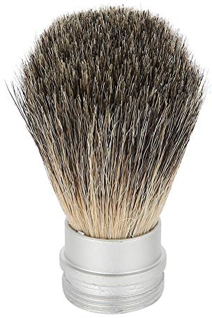 Blaireaux de Rasage pour Hommes, Blaireau à Poils Ultrafins, Outil de Rasage de Barbe avec Poignée en Aluminium et Trou de Fuite pour une Utilisation à la Maison et en Voyage