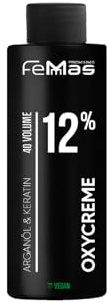 FemMas Oxycreme 12% 100 ml Oxidationsmedel Hårfärgning & Toner Lätt Att Använda Optimalt Grepp Utvecklare Jämna Resultat Salonkvalitet Hair Color Developer