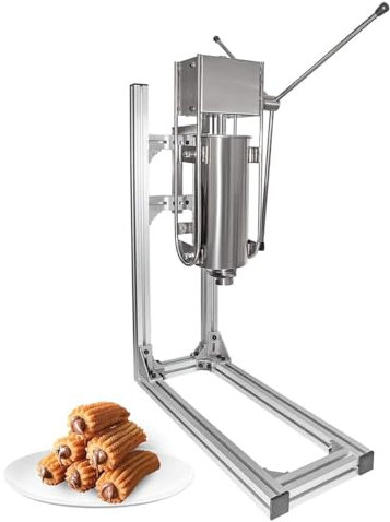 Commercial Electric Spanish Churro Machine, 3/5/7L Electric Churro Making Machine Automatic Filling, Manual Donuts Churrera Churros Machine Maker Heavy Duty Churros Machine,3L