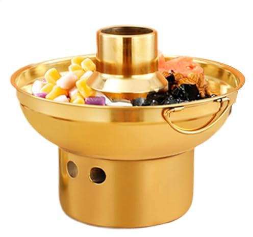 Hot Milk Tea Pot, Round Dry Ice Food Display Container, (19cm/7.18cm) Compact Stainless Steel Cake, Portable Milk Serving Tray with Underneath Elegant Pot