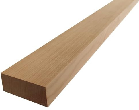 Generico Listello Legno Massello Ciliegio Americano Piallato mm 20 x Varie Misure x 1500 - Dimensione Disponibile: mm 20 x 80 x 1500
