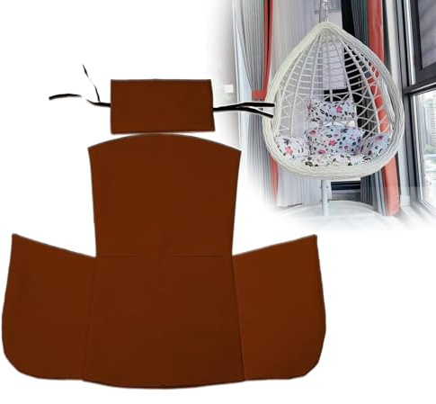 Genérico Funda de CojíN Gruesa para Silla Colgante, para Banco, Hamaca de Huevo de JardíN, Suave, para Interior y Exterior, con Respaldo(G,60×47)