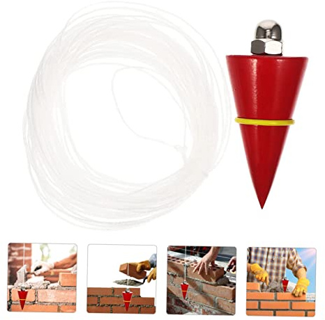 GETAJGHSD Plomada de Construcción con Cuerda de Herramienta Vertical para Medición y Nivelación Carpintería y Color Aleatorio Color Aleatorio