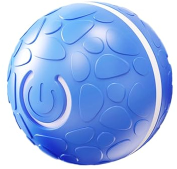 Juguete de pelota para perros, juguete automático para perros con luz LED y obstáculos de despertar inteligentes, evita el balanceo activo USB recargable para cachorros pequeños y medianos