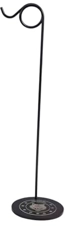 MotiveTech Desktop Wind Chime Stand, Multifunctional Gong Holder, for Wind Chime for Exhibitions, Indoor Home Decoration, Black Ring Hook