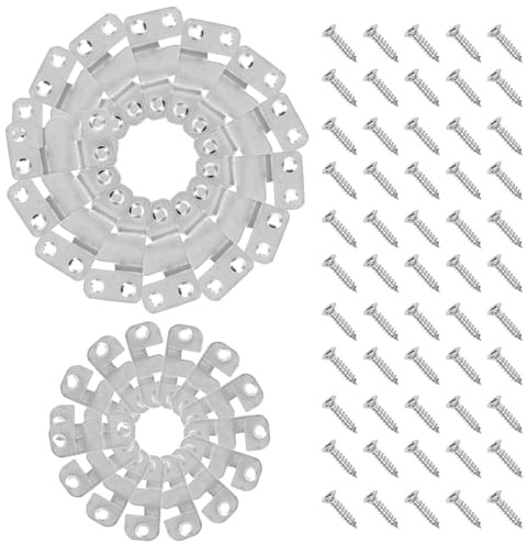 COLLBATH 32pcs Heavy Duty Stainless Steel French Cleat Picture Frame Hanging Kit with Screws Small and Large Flush Mount Brackets for Interlocking Wall Mounts Easy Installation for Frames