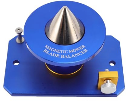 Xiuganpo 339075B Hochleistungs-Magnetmesser-Auswuchtgerät, Langlebiges Rasenmähermesser-Auswuchtwerkzeug aus Aluminiumlegierung, Geeignet für Verschiedene Größen, für Heimwerker (Blue)
