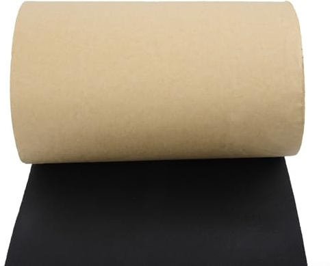 Eawfgtuw Protection de Porte Pare-Chocs Pare-Chocs Garage, Parking, Mur Bande de Sécurité 200 x 20 cm en Mousse Caoutchouc Noir