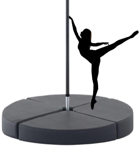Safety Dance Pole Crash Mat - 160cm Round, 3cm Thick, Ideal for Beginners & Pros, Perfect for Studios & Home Use, & Non-Slip Dance Mats.