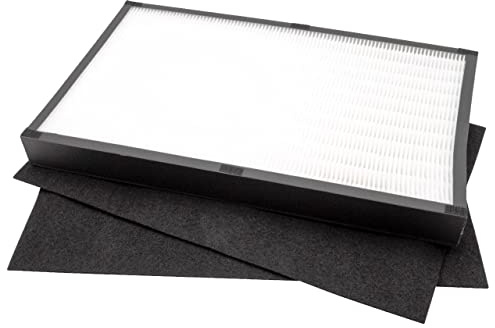vhbw 3-teiliges Filter-Set kompatibel mit Dirt Devil Pureza AC 350 | Luftbefeuchter HEPA-Filter, Aktivkohlefilter