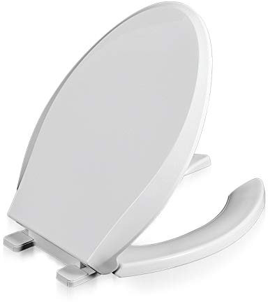 XQHD Sedile WC con Chiusura Ammortizzata, Soft Close Coperchio del Water Plastica Termoindurente Copriwater Ideale per Bagno,V Shape