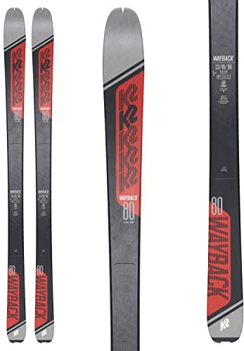 K2 Wayback 80 Herren-Ski (ohne Befestigungen) Schwarz – Größe 163 – Schwarz