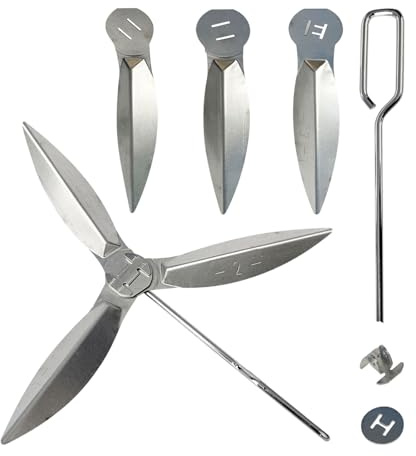 TALOEYH Juego de 2 parrillas de 22-1/2 pulgadas, kit de sistema de limpieza One Touch, 57 cm para parrilla de carbón Weber 7444, compatible con piezas de parrilla Weber