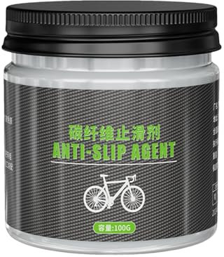 Carbonpaste, Carbonpaste für Sattelstütze, 100g Kohlefaser-Antirutschfett, Fasergriffpaste, Lenkervorbauschmiermittel, multifunktionales Montagefett für Carbonfaser-Sattelstütze