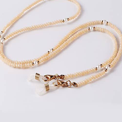 Brillenkette Mode Lesebrillen Kette Für Frauen Sonnenbrillen Schnüre Lässige Perle Kristallüberzug Perlen Brillenband Seilkette 5