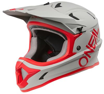 O'NEAL SONUS Helm SOLID Grau/Rot/Größe L