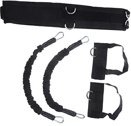 TOYANDONA Entrenador de Salto Vertical Que Mejora la Fuerza Muscular Bandas de Resistencia y Cuerda de Neopreno, Equipo de Fitness y Habilidades Motoras para Baloncesto para Niños