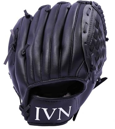 Baseballhandskar basebollhandskar för barn och vuxna (Noir,2 cm)