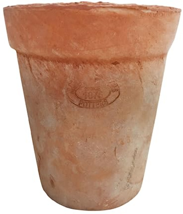 Esschert Diseño Aged Terracota Long Tom, 12,8 x 12,8 x 15,8 cm, Natural Tiesto, macetas, Aspecto Antiguo