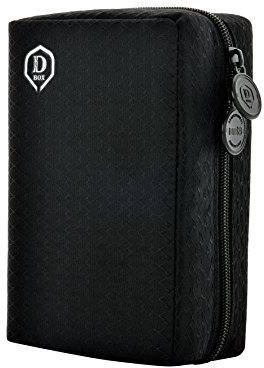 ONE80 Double Darttasche für Darts Dart Wallet Dart Cases (Schwarz)