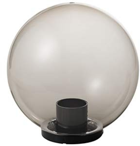 Mareco Luce 1080301F Lampada Sfera Lampione in acrilico Fumè 75W Attacco E27 Diametro 30 cm