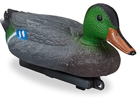 Relaxdays Anatra da Stagno, in Plastica, Resistente alle Intemperie, Figura Decorativa per Stagno, Giardino, Colorato