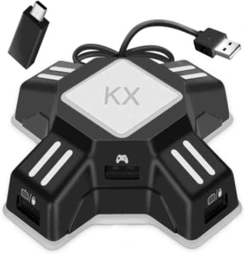 GZW-Shop Adapter Tastatur und Maus Konverter FPS Spiel für NS Switch / PS4 / PS3 Konsolen,unterstützt benutzerdefinierte Tastaturtasten und Mausempfindlichkeit