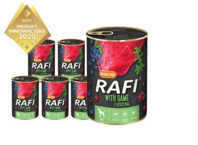 24x400g Rafi mit Wildfleisch Dosen Nassfutter Hundefutter NEU