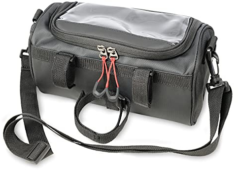 TROIKA Unisex – Erwachsene Bike Bag Fahrradtasche, Schwarz, 24cm