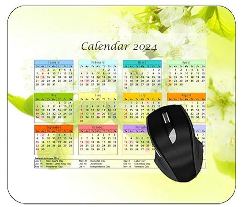 YENDOSTEEN Kalender 2023 Jahr Mauspad, Schmetterlinge geschmiert Fluglicht Gaming Mauspad