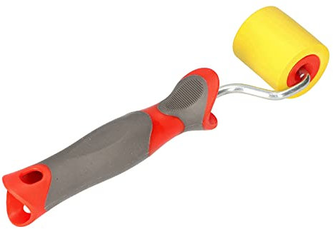 KOTARBAU® - Rullo per carta da parati, 45 mm, con rullo in gomma e manico in plastica