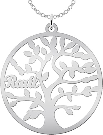 Collar Árbol de la Vida Personalizado con Nombres en Plata de Ley — Hasta 9 Nombres — Regalo Emotivo para Mamá y Abuela — Colgante Familia Mujer — Mi Joya Personalizada