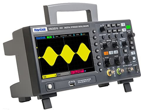 Hantek 2CH Oscilloscope Hantek DSO2D10 DSO2C10 Oscilloscope 2 Channels 1000MHZ DSO2D15 DSO2C15 Oscilloscope 150MHz 2D15 and 2D10 built in Signal Generator(DSO2C15)