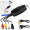 TCNEWCL Carte de Capture vidéo USB 2.0 Transfère Hi8 VHS à DVD numérique pour Windows 10 / Mac,avec câble d'extension AV, Un-Bouton d'édition de magnétoscope,Sauvegarde et de Gravure sur DVD