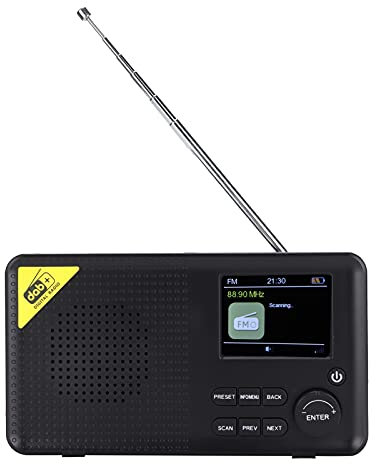 Receptor de Radio Digital Dab+, Práctica Radio Dab Portátil 5.0 Estable para Escuchar Música para Escuchar la Radio