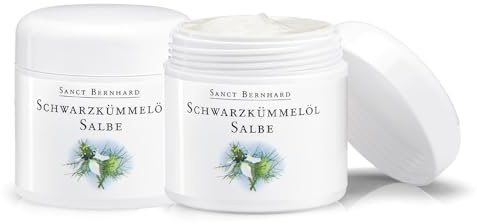 Sanct Bernhard Schwarzkümmelöl-Salbe mit Jojobaöl, Ringelblumenöl, Avocadoöl & Getreidekeimöl |2 x 100 ml