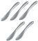 DOITOOL 5st Kosmetischer Schönheitslöffel Löffel Aus Metall Applikator Für Augencreme Gesichtsspatel Mini-spachtel Gesichtscreme Hautpflege-tool Kosmetik Zinklegierung Gesichtsmaske Butter