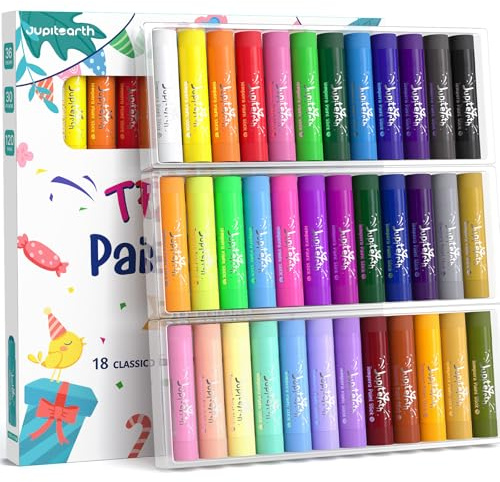 JUPITEARTH Tempera Paint Sticks 36 Colori