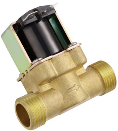 GLEAVI Magnetventil Dc Normalerweise Geschlossen Aus Messing Finish Elektromagnetisches Ventil Wasserregelventil Rückschlagventil