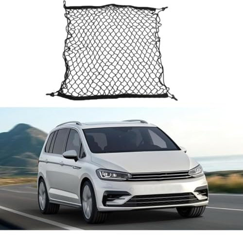 UNCLE LIAO Gepäcknetz Auto Kofferraumnetz,Elastisch Kofferraum Netz Organizer,Gepäckschutznetz für VW Touran 5T L 2016-2023.