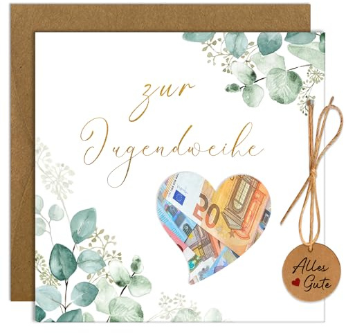 BOYATONG Jugendweihe Geldgeschenke, Jugendweihe Geschenke Mädchen und Jungen Karten