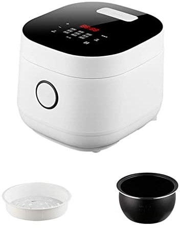 Cuiseur à riz électrique antiadhésif 3L, Mini cuiseur à riz Portable, Avec Panier vapeur et rinçage, cuisson Rapide en 15 Minutes, réchauffage, maintien au Chaud, pour 2 à 4 personnes