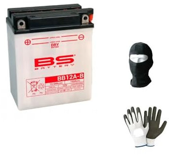 KOMPATIBEL MIT Honda CB S (G/J) (NC22) 350 pro Jahr 1986 al 1987 Batterie BS BB12A-B YB12A-B KOMPLETT GELIEFERT FÜR DIE VERWENDUNG VON 12 AH Ampere 12 Volt 134X80X160MM BATTERIEN