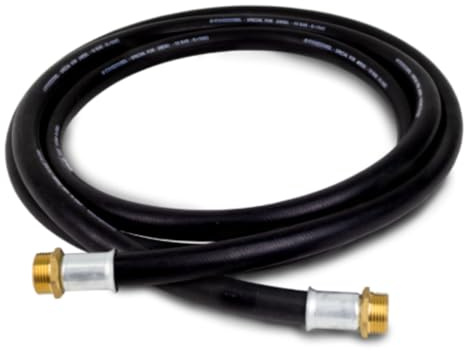 Manguera para Gasoil - 6 Metros - Diámetro 19 mm - Racor 3/4 Incorporado - Resistente a Combustibles - Alta Durabilidad - Ideal para Trasvases y Repostaje (Manguera 3/4x19 6m)