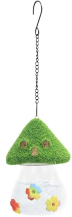 Distribuidores De Colibríes Exterior Colgado,Forma De Setas Anti-Abejas Dispensador Colgante | Antifugas Sin Gotas Fácil De Limpiar Para Balcón Ventana Terraza Jardín