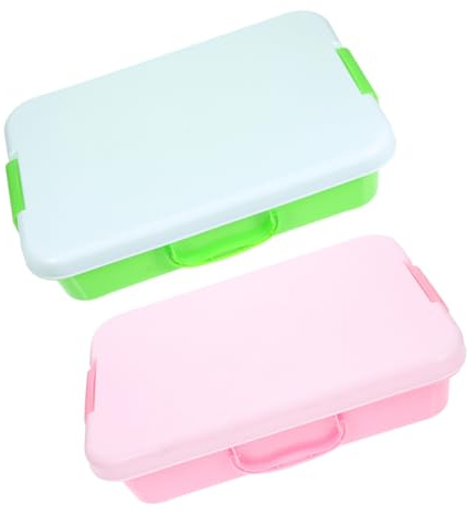 BESPORTBLE 2pcs Portable Sensory Bin with Lid Sandbox for Indoor Outdoor for Organizing Sand Ages