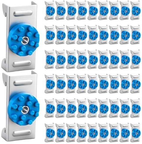 Zonon 100 Pack Soundproofing Sound Isolation Clips Resilient, Blue | Channel Mounting Clip, Reduces Noise from Noisy Neighbors, Apartment Recording Studio Sound Proofing for Walls and Ceilings