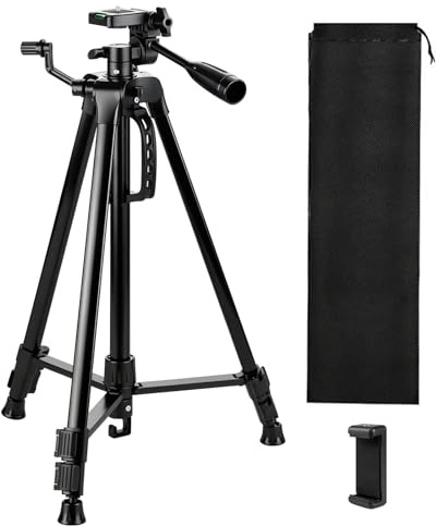 Laser Level Tripod Compatible with Bosch, Height Adjustable Laser Level Stand, 1/4-20 Thread Mount, Collapsible Legs and Non-Skid Feet, Tripod Stand with Carrying Pouch, for Line and Point Lasers